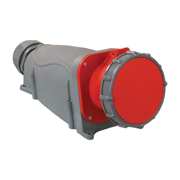 Розетка стационарная ОП PPC 135 63А 5п 3Р+РЕ+N 380В IP67 Pro JazzWay 5072794