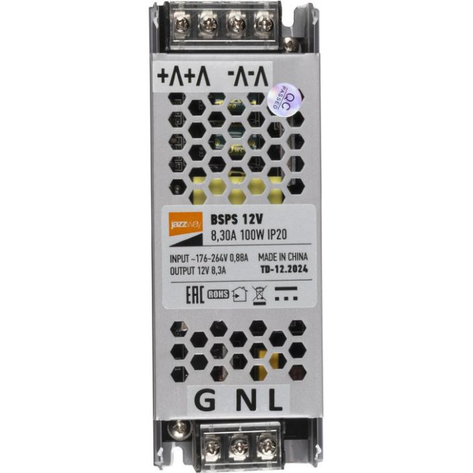 Блок питания JAZZWAY 5024342BSPS 100Вт 8,3А 12В IP20